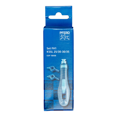 PFERD Ergonomie-Feilenheft FH1-Set mit Schärflehren 25/30-30/35° für Kettensägefeile Ø 4,0-5,5 mm