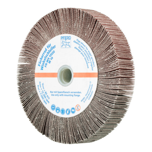 PFERD TOOLS Lamellenschleifrad für Winkelschleifer FR WS Ø 115x20mm M14 A120 universelle Anwendung
