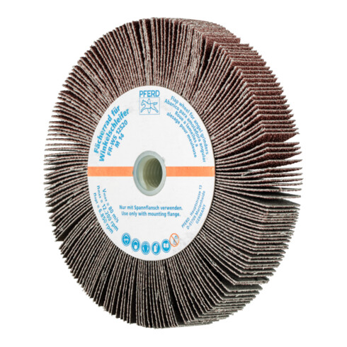 PFERD TOOLS Lamellenschleifrad für Winkelschleifer FR WS Ø 125x20mm M14 A60 universelle Anwendung