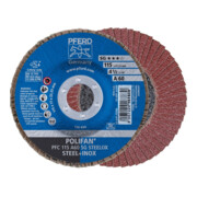 Pferd Fächerschleifscheibe A 60SG gewölbt 115mm K60