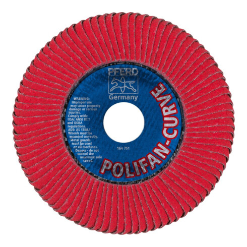 Pferd Fächerschleifscheibe CO-SGP-CURVE L 125mm K60