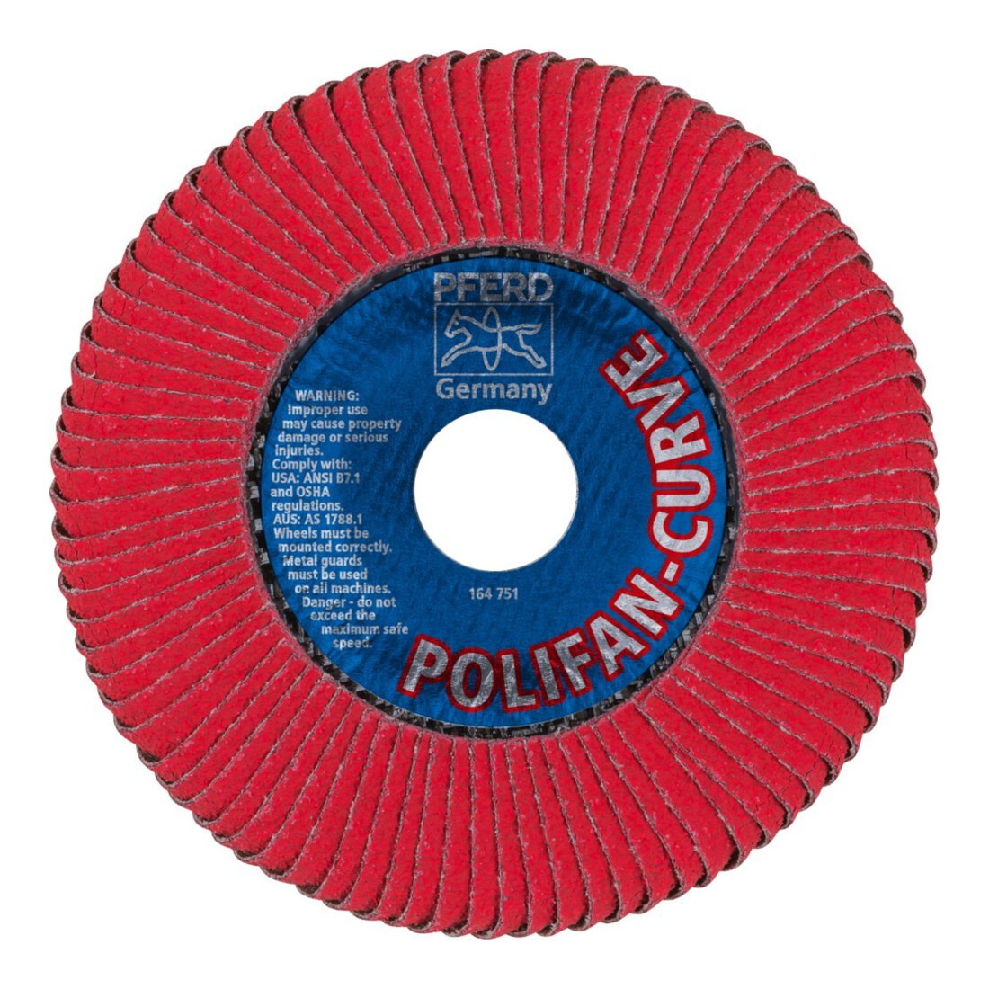 Pferd Fächerschleifscheibe CO-SGP-CURVE L 125mm K60