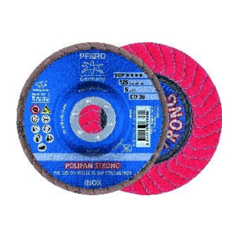 Pferd Fächerschleifscheibe CO50FREEZE SGP STRONG 125mm K50