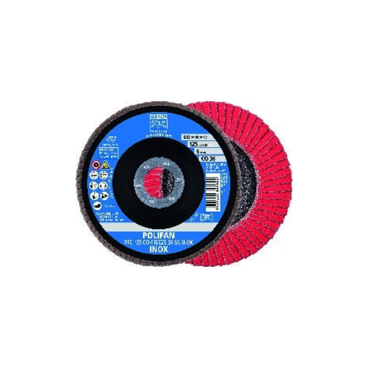 Pferd Fächerschleifscheibe COFREEZE gewölbt 115mm K36