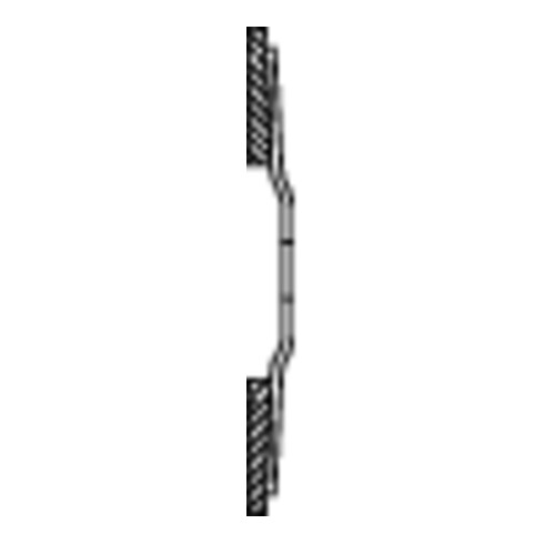Pferd Fächerschleifscheibe SGP-COOL gerade 125mm CO40
