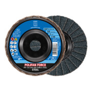 Pferd Fächerschleifscheibe SGP FORCE STEEL 125mm Z40-2