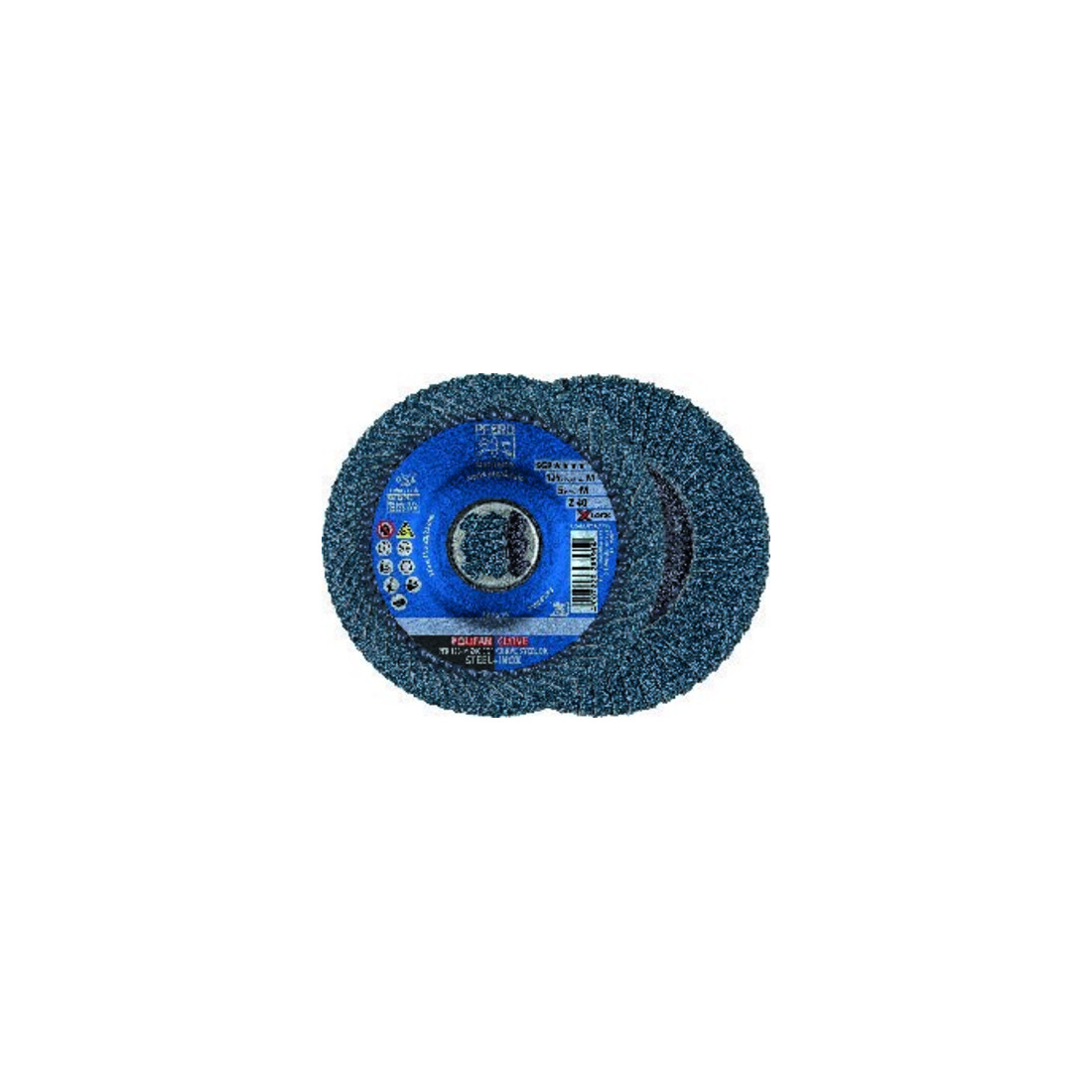 Pferd Fächerschleifscheibe X-LOCK SGP-CURVE 125mm mittel K40