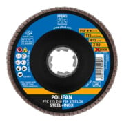 Pferd Fächerschleifscheibe X-LOCK STEELOX K40PSF 115mm-2