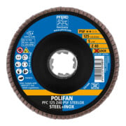 Pferd Fächerschleifscheibe X-LOCK STEELOX K40PSF 125mm-4