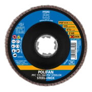Pferd Fächerschleifscheibe X-LOCK STEELOX K60PSF 115mm-4