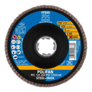Pferd Fächerschleifscheibe X-LOCK STEELOX K60PSF 125mm-2