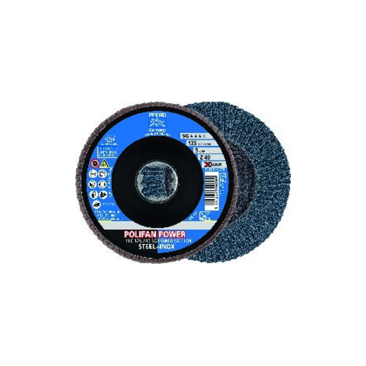 Pferd Fächerschleifscheibe X-LOCK STEELOX K60SGP 125mm