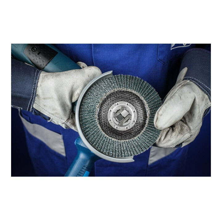 Pferd Fächerschleifscheibe X-LOCK STEELOX K80PSF 125mm
