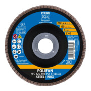 Pferd Fächerschleifscheibe Z 40PSF gerade 125mm K40-4