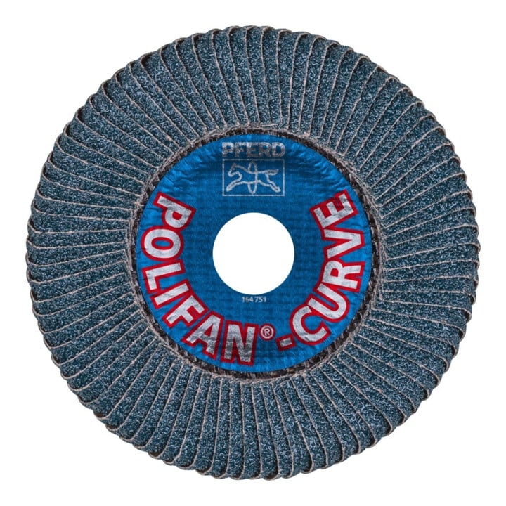 Pferd Fächerschleifscheibe Z 40SGP CURVE L 125mm K40