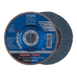 Pferd Fächerschleifscheibe Z 40SGP POWER 125mm K40