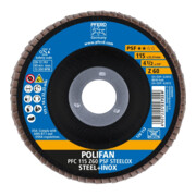 Pferd Fächerschleifscheibe Z 60PSF gerade 115mm K60-2