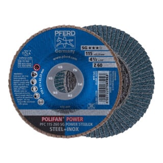 Pferd Fächerschleifscheibe Z 60SGP POWER 115mm K60