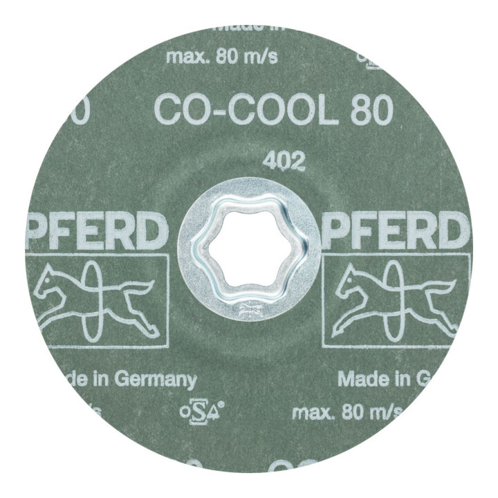 Pferd Fiberschleifscheibe CC-FS CO-COOL 125mm K80