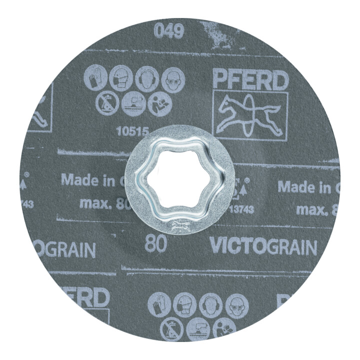 Pferd Fiberschleifscheibe CC-FS VICTOGRAIN 125mm-80