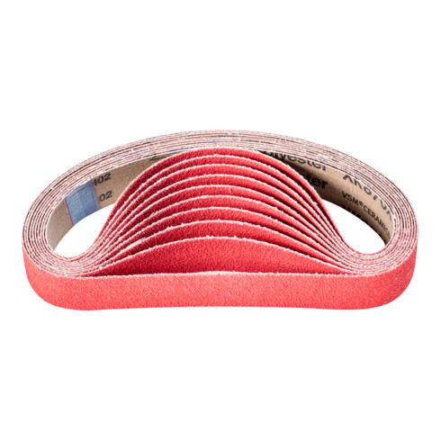 PFERD Keramikkorn Schleifband BA 30x533 mm CO-COOL60 für Edelstahl-Schliff mit Rohrbandschleifer