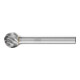 PFERD Fraise à bille carbure haute performance INOX KUD Ø 12x10 mm tige Ø 6 mm pour acier inoxydable-1