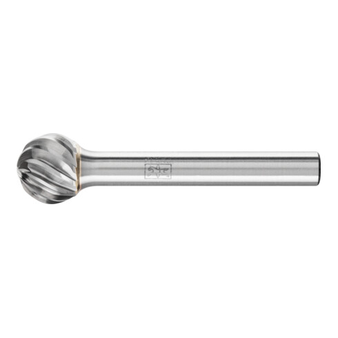PFERD Fraise à bille carbure haute performance INOX KUD Ø 12x10 mm tige Ø 6 mm pour acier inoxydable