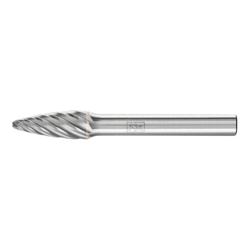 PFERD Fraise à haute performance carbure INOX arc rond RBF Ø 08x20mm tige Ø 6 mm pour acier inoxydable