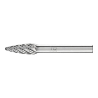 PFERD Fraise à haute performance carbure INOX arc rond RBF Ø 08x20mm tige Ø 6 mm pour acier inoxydable