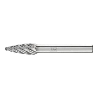 PFERD Fraise à haute performance carbure INOX arc rond RBF Ø 08x20mm tige Ø 6 mm pour acier inoxydable