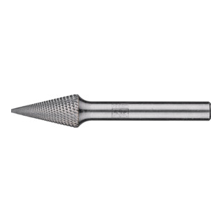 PFERD Fraise à haute performance en carbure MICRO cône pointu SKM Ø 10x20mm Tige Ø 6 mm Finition fine