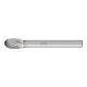 PFERD Fraise à tête en carbure goutte TRE Ø 08x13 mm Tige Ø 6 mm Z4 universel moyen fin-1