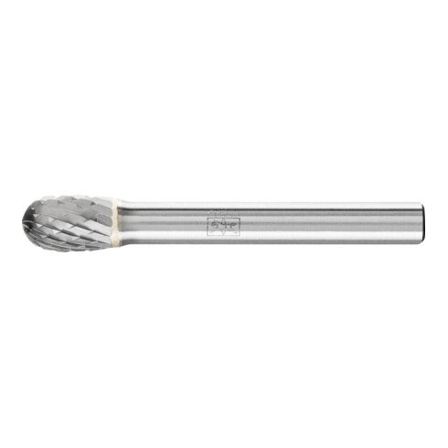 PFERD Fraise à tête en carbure goutte TRE Ø 08x13 mm Tige Ø 6 mm Z4 universel moyen fin