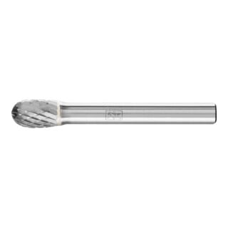PFERD Fraise à tête en carbure goutte TRE Ø 08x13 mm Tige Ø 6 mm Z4 universel moyen fin