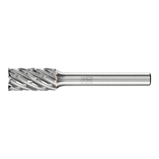 PFERD Fraise à tige carbure haute performance STEEL cylindre ZYAS denture frontale Ø 10x20mm tige Ø 6mm acier