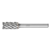 PFERD Fraise à tige carbure haute performance STEEL cylindre ZYAS denture frontale Ø 10x20mm tige Ø 6mm acier