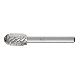 PFERD Fraise en acier rapide forme goutte Ø 12x20mm Tige Ø 6 mm Z 3 universelle moyenne fine brise-copeaux