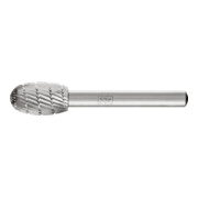 PFERD Fraise en acier rapide forme goutte Ø 12x20mm Tige Ø 6 mm Z 3 universelle moyenne fine brise-copeaux