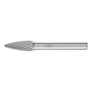 PFERD Fraise en carbure à arc rond RBF Ø 08x20 mm Tige Ø 6 mm Z4 universelle moyenne fine