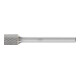 PFERD Fraise en carbure cylindrique ZYA Ø 06x07 mm tige Ø 3 mm Z5 universelle fine-1