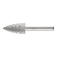 PFERD Fraise en forme d'arc pointu HSS K Ø 16x30mm Tige Ø 6 mm Z 3 universel moyen fin brise-copeaux-1