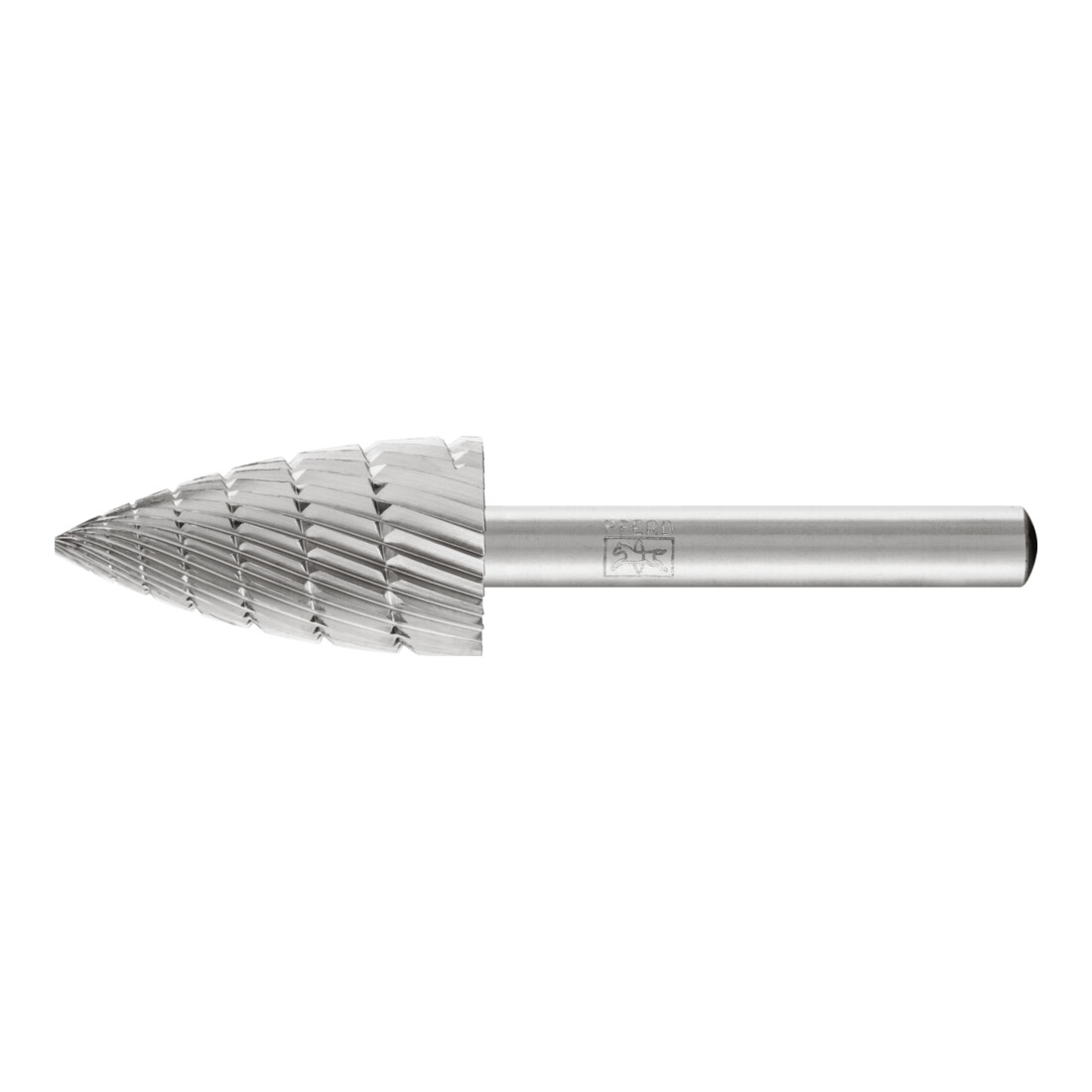 PFERD Fraise en forme d'arc pointu HSS K Ø 16x30mm Tige Ø 6 mm Z 3 universel moyen fin brise-copeaux