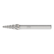 PFERD Fraise haute performance carbure INOX arc rond KEL Ø 08x20mm tige Ø 6 mm pour acier inoxydable