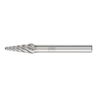 PFERD Fraise haute performance carbure INOX arc rond KEL Ø 08x20mm tige Ø 6 mm pour acier inoxydable