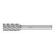 PFERD Fraise haute performance carbure INOX cylindre ZYA Ø 10x20mm tige Ø 6 mm pour acier inoxydable-1