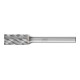 Pferd Fraise haute performance en carbure CAST cylindre ZYAS denture frontale Ø 10x20mm tige Ø 6mm pour fonte-1