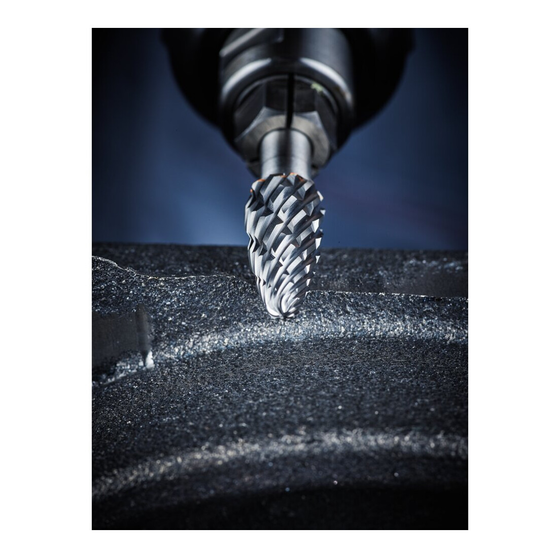 Pferd Fraise haute performance en carbure CAST cylindre ZYAS denture frontale Ø 10x20mm tige Ø 6mm pour fonte