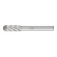 PFERD Fraise haute performance en carbure INOX cylindrique WRC Ø 08x20 mm, tige Ø 6 mm pour acier inoxydable-1