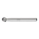 PFERD Fraise rotative HSS forme boule Ø 08x07 mm tige Ø 6 mm Z 3 universelle moyenne fine brise-copeaux-1