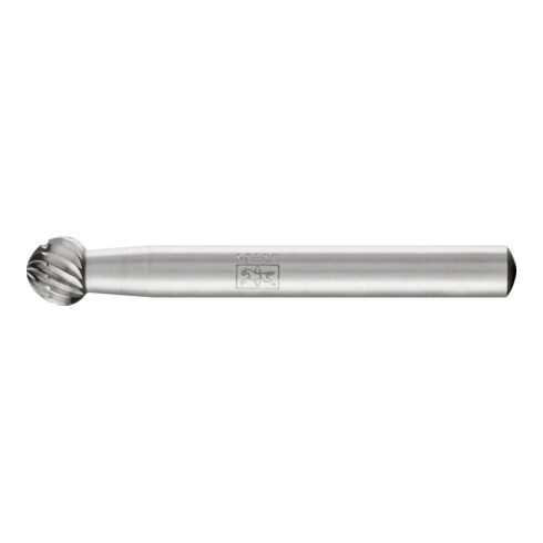 PFERD Fraise rotative HSS forme boule Ø 08x07 mm tige Ø 6 mm Z 3 universelle moyenne fine brise-copeaux